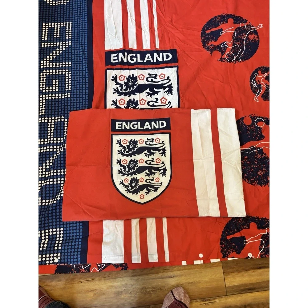 England Football Club Twin Duvet Cover/‎ PillowCase Quilt /Cover Bedding Set